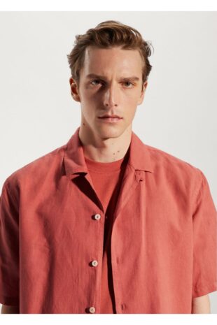 پیراهن قرمز مردانه مانگو 57020618
