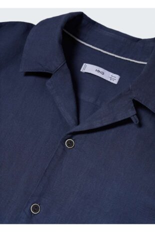 پیراهن لاجورد مردانه مانگو 57020618