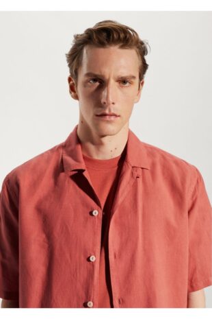 پیراهن قرمز مردانه مانگو 57020618