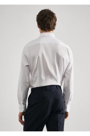 پیراهن آبی مردانه مانگو 57020654