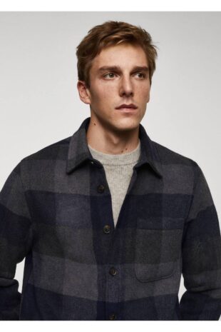 کت لاجورد مردانه مانگو 57047710