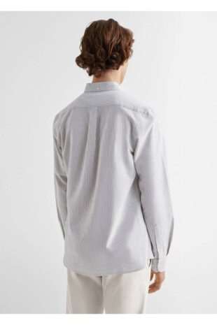 پیراهن سبز مردانه مانگو 47094393