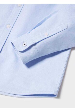 پیراهن آبی پسرانه مانگو 57040759