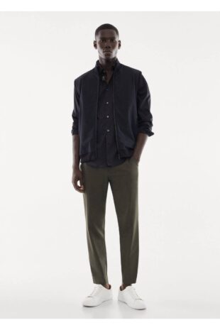 پیراهن سیاه مردانه مانگو 57014006