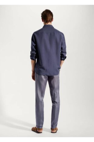 پیراهن لاجورد مردانه مانگو 57000575