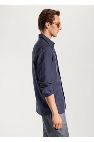 پیراهن لاجورد مردانه مانگو 57000575