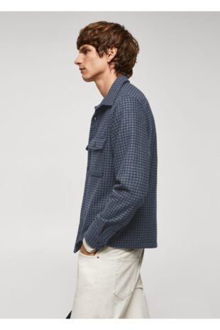 کت آبی مردانه مانگو 57005958