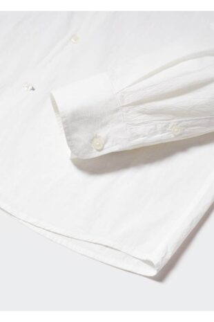 پیراهن آبی مردانه مانگو 57010584