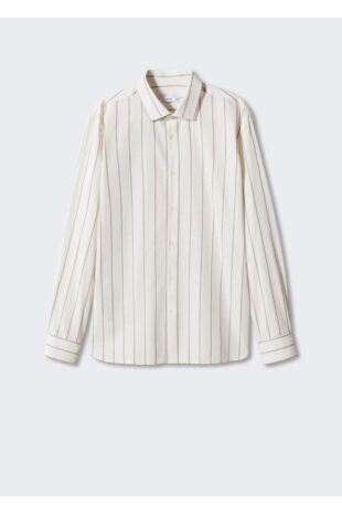 پیراهن صورتی مردانه مانگو 57014007