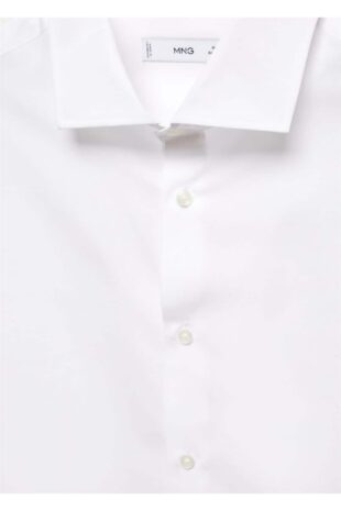 پیراهن آبی مردانه مانگو 57065955