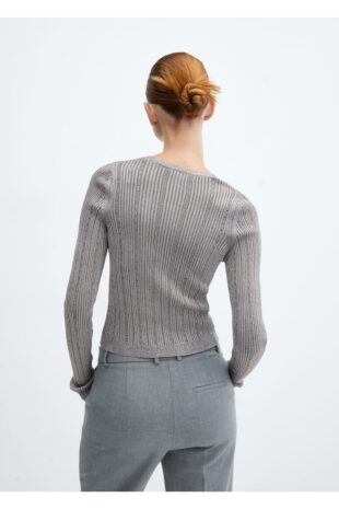 ژاکت نقره اي زنانه مانگو 57017757