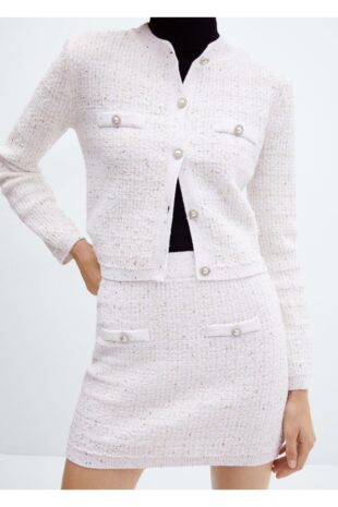 ژاکت اکرو زنانه مانگو 57059088