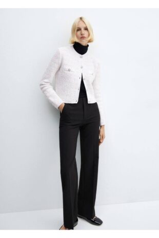 ژاکت اکرو زنانه مانگو 57059088