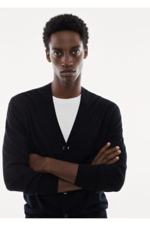 ژاکت سیاه مردانه مانگو 57034762