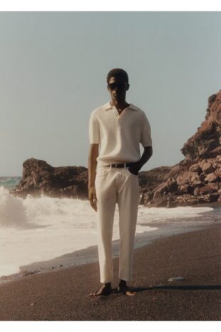 جین سفید فاق نرمال مردانه مانگو 57010699