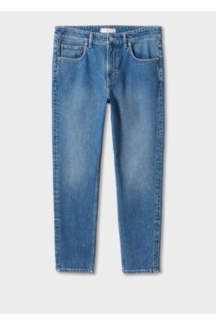 جین آبی فاق نرمال مردانه مانگو 57010702