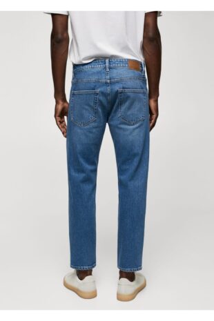 جین آبی فاق نرمال مردانه مانگو 57010702