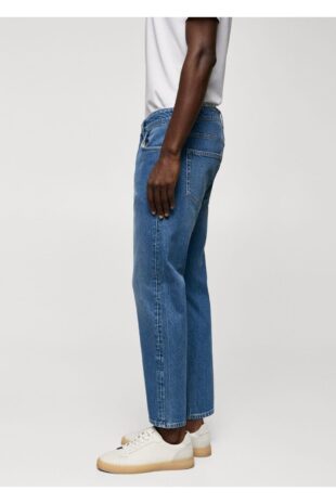 جین آبی فاق نرمال مردانه مانگو 57010702