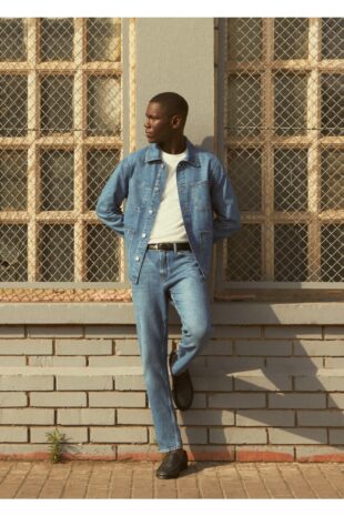 جین آبی فاق نرمال مردانه مانگو 57034391