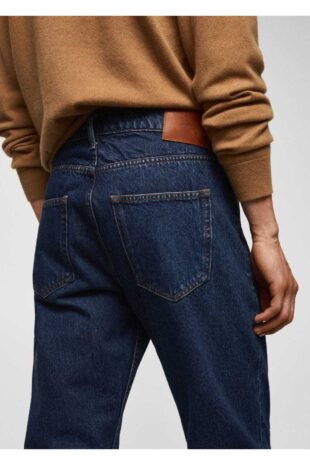 جین آبی فاق نرمال مردانه مانگو 57064389