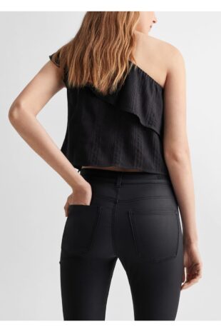 جین سیاه فاق نرمال زنانه مانگو 57003263