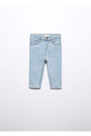 جین آبی فاق نرمال دخترانه مانگو 57022879