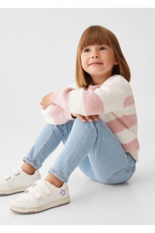 جین آبی فاق نرمال دخترانه مانگو 57022879