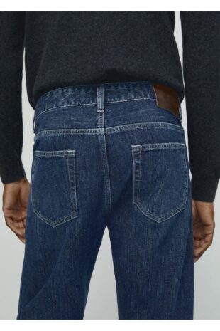 جین آبی فاق نرمال مردانه مانگو 57098632