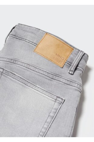 جین خاکستری فاق نرمال مردانه مانگو 57010685