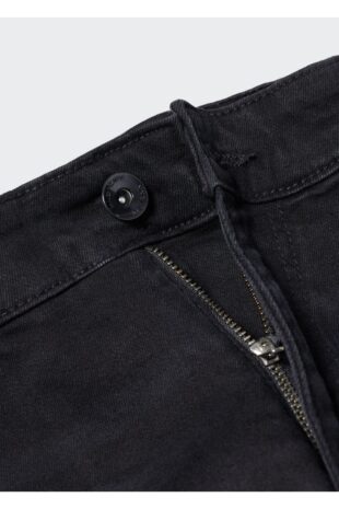 جین سیاه فاق نرمال مردانه مانگو 57010706