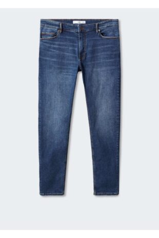 جین آبی فاق نرمال مردانه مانگو 57010707