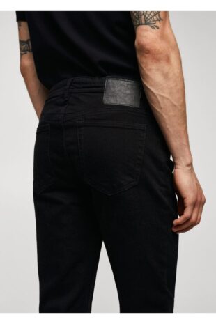 جین سیاه فاق نرمال مردانه مانگو 57010710