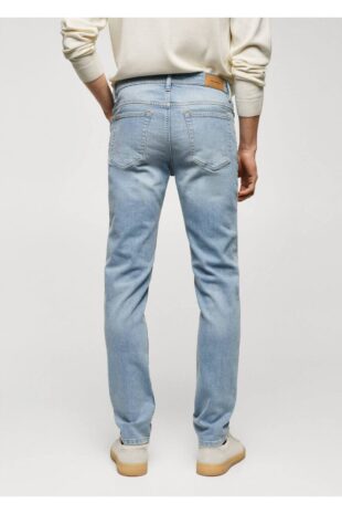 جین آبی فاق نرمال مردانه مانگو 57020697