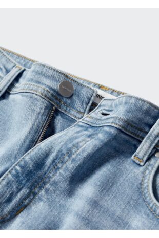 جین آبی فاق نرمال مردانه مانگو 57020697