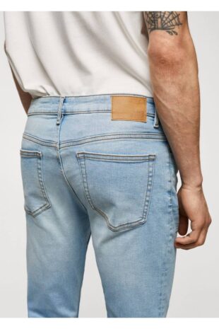 جین آبی فاق نرمال مردانه مانگو 57040683