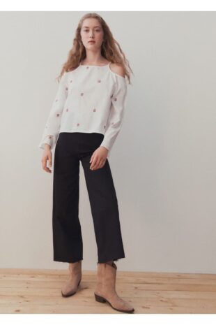 جین سیاه فاق نرمال زنانه مانگو 57012882