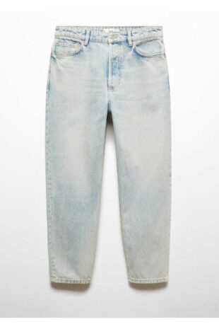 جین آبی فاق نرمال مردانه مانگو 57014429