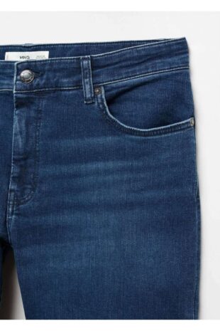 جین آبی فاق نرمال مردانه مانگو 57004424