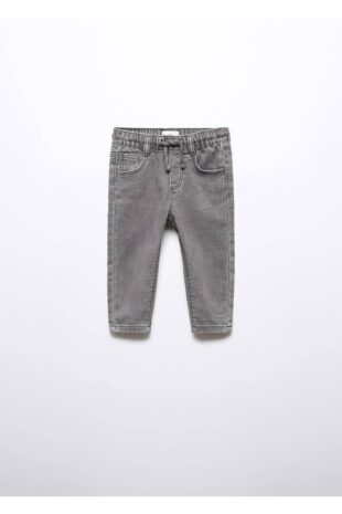 جین خاکستری فاق نرمال پسرانه مانگو 57072514