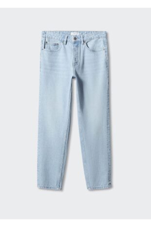 جین متالیک فاق نرمال مردانه مانگو 57094016