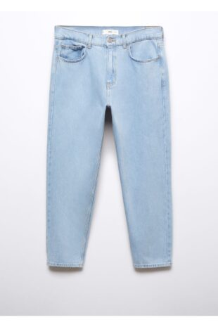 جین آبی فاق نرمال مردانه مانگو 57001050