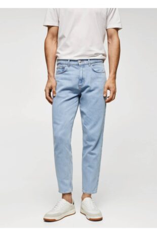 جین آبی فاق نرمال مردانه مانگو 57001050