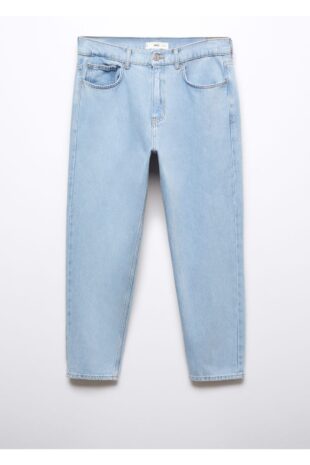 جین آبی فاق نرمال مردانه مانگو 57001050