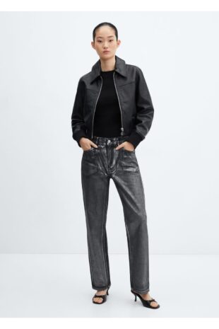 جین سیاه فاق نرمال زنانه مانگو 57018277