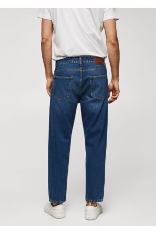 جین آبی فاق نرمال مردانه مانگو 57074404