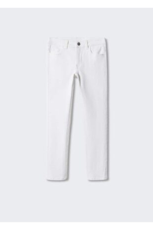 جین سفید فاق نرمال پسرانه مانگو 57012522