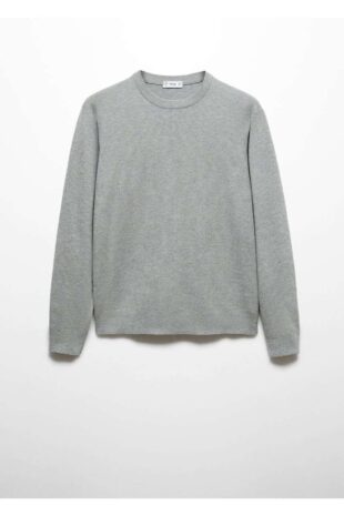 بافت خاکستری مردانه مانگو 57040744