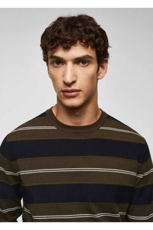 بافت سبز مردانه مانگو 57004403