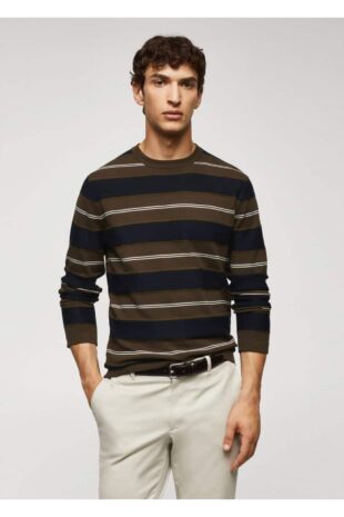 بافت سبز مردانه مانگو 57004403