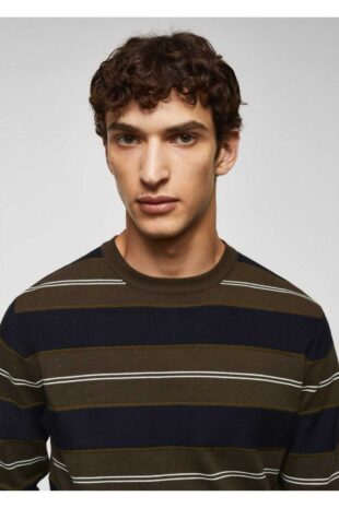 بافت سبز مردانه مانگو 57004403